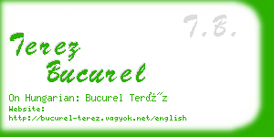 terez bucurel business card